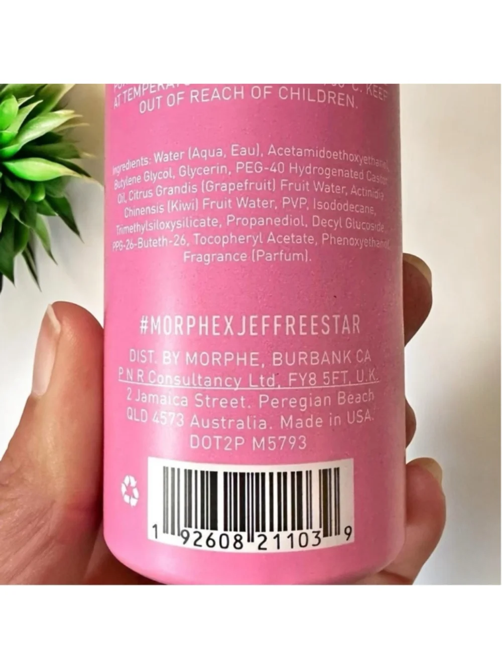 Morphe X Jeffree Star Set & Refresh Mist Star-Berry Scent, 2.8 oz—NEW